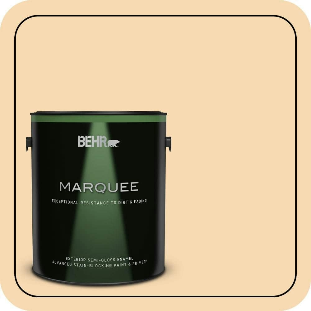 Butter Cookie Semi-Gloss Enamel Exterior Paint & Primer 1-Gallon: $71.98