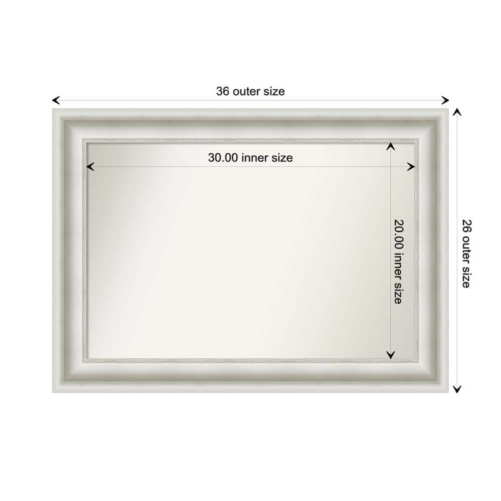 Parlor 35.5-inch x 25.5-inch Recycled Polystyrene Framed Wall Mirror: $205.99