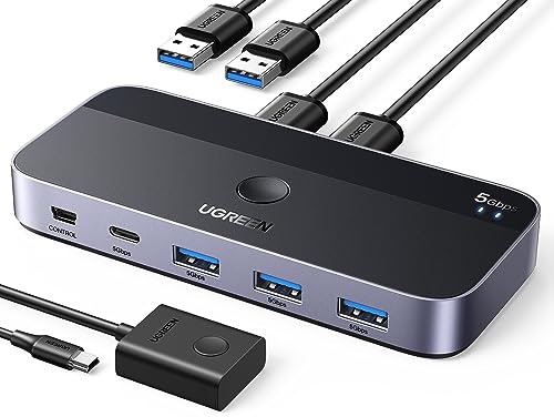 UGREEN 4-Port USB 3.0 Switch for 2 Computers: $35.99 UGREEN 4-Port USB 3.0 Switch for 2 Computers: $35.99