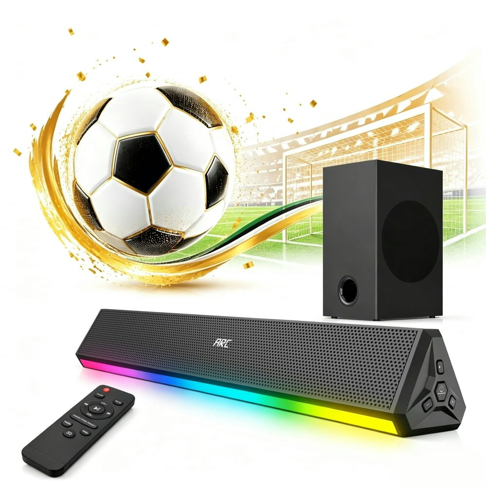 GCZ 120W 2.1-Channel Soundbar with Subwoofer: $57.89