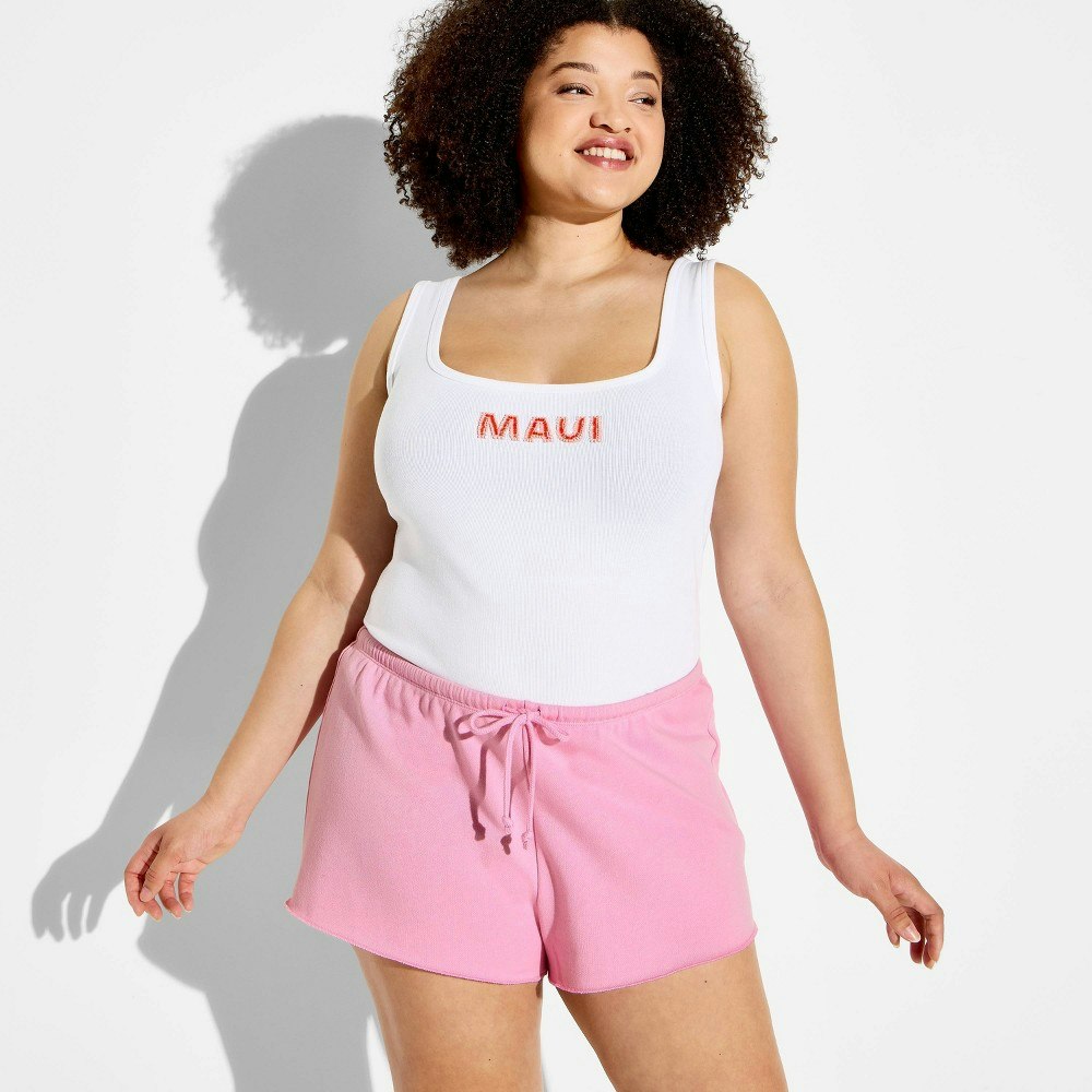 Women's Low-Rise French Terry Pull-On Shorts: $10