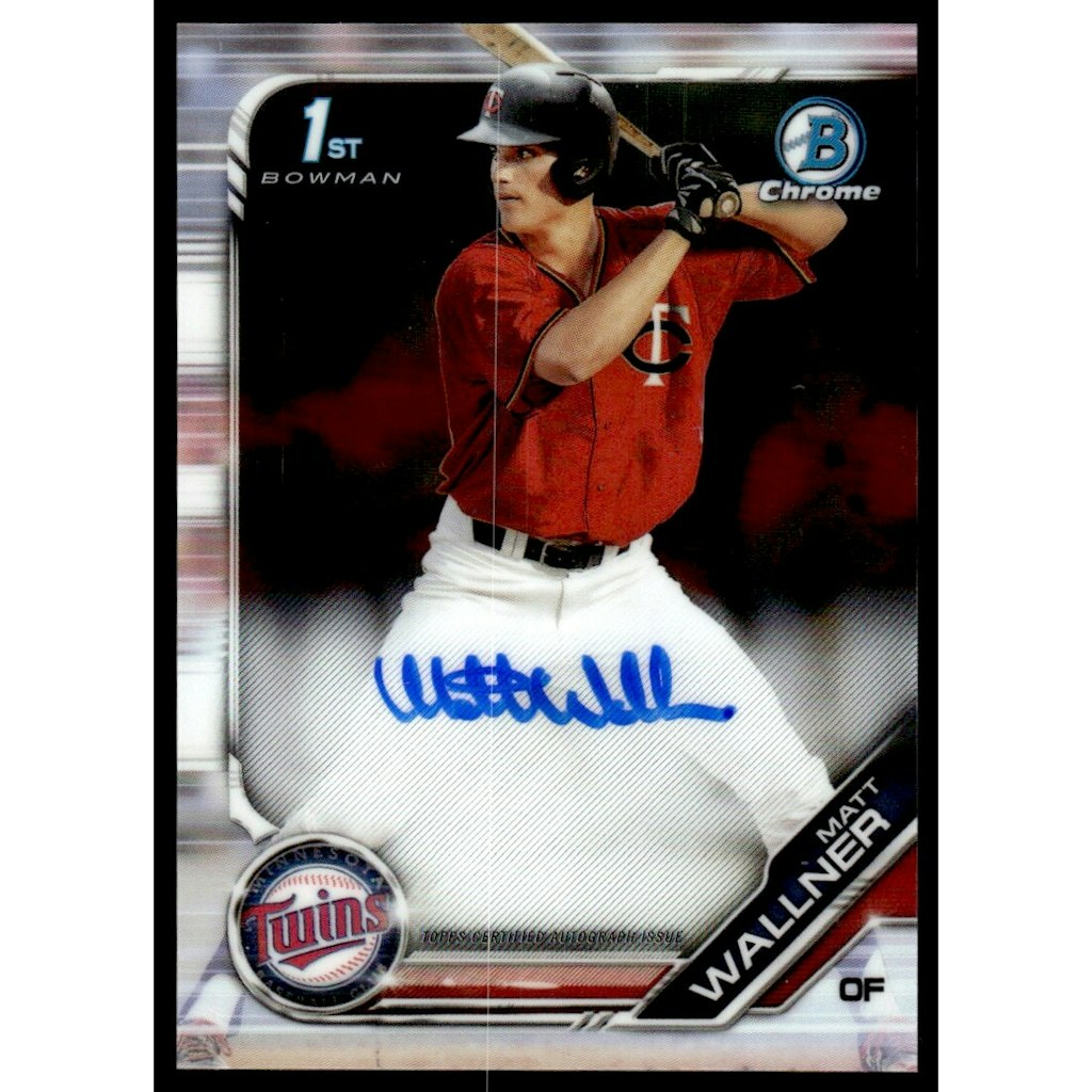 2019 Bowman Chrome Draft Matt Wallner Autograph Card: $27 2019 Bowman Chrome Draft Matt Wallner Autograph Card: $27