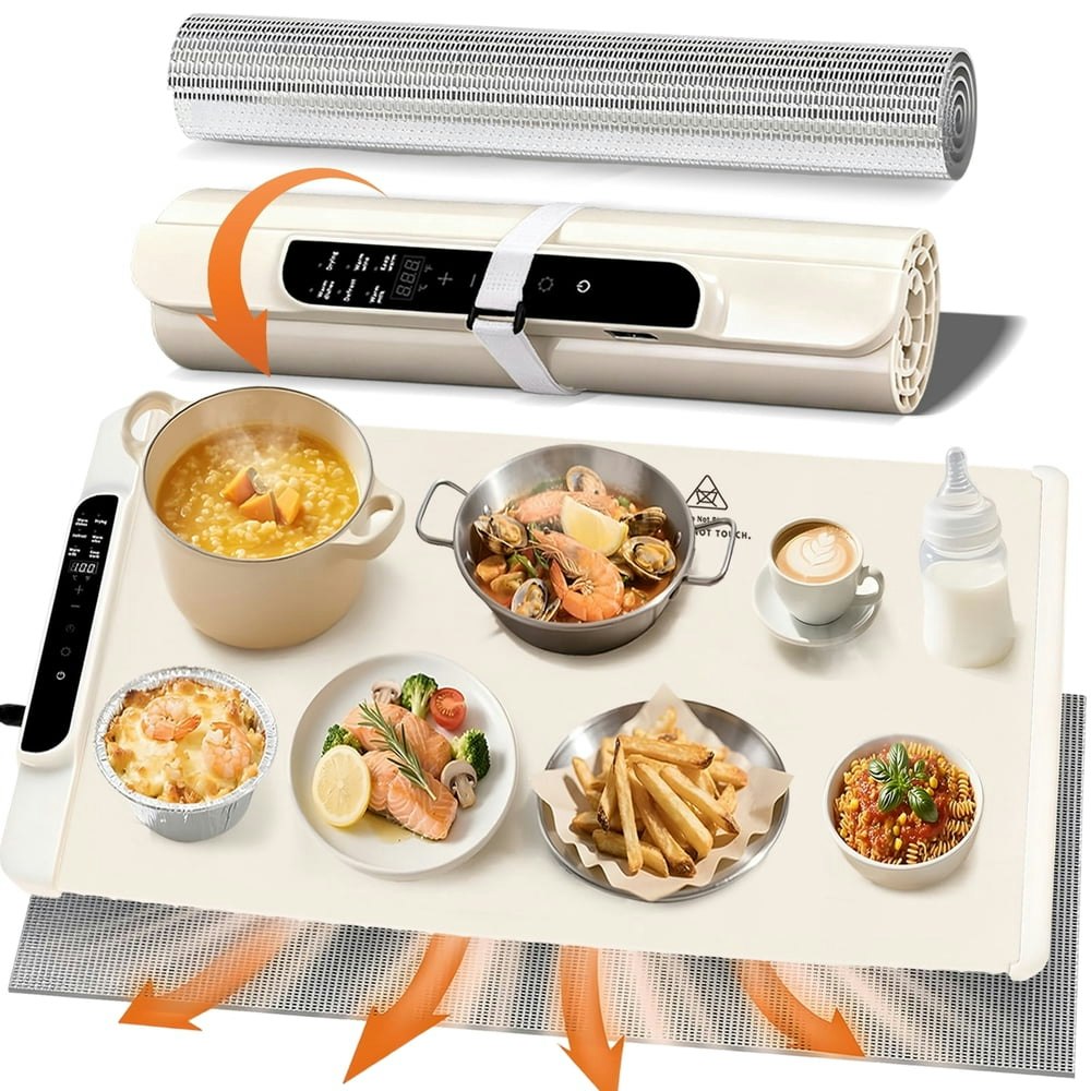 Koralakiri 26x15-inch Foldable Electric Food Warming Mat: $31.99