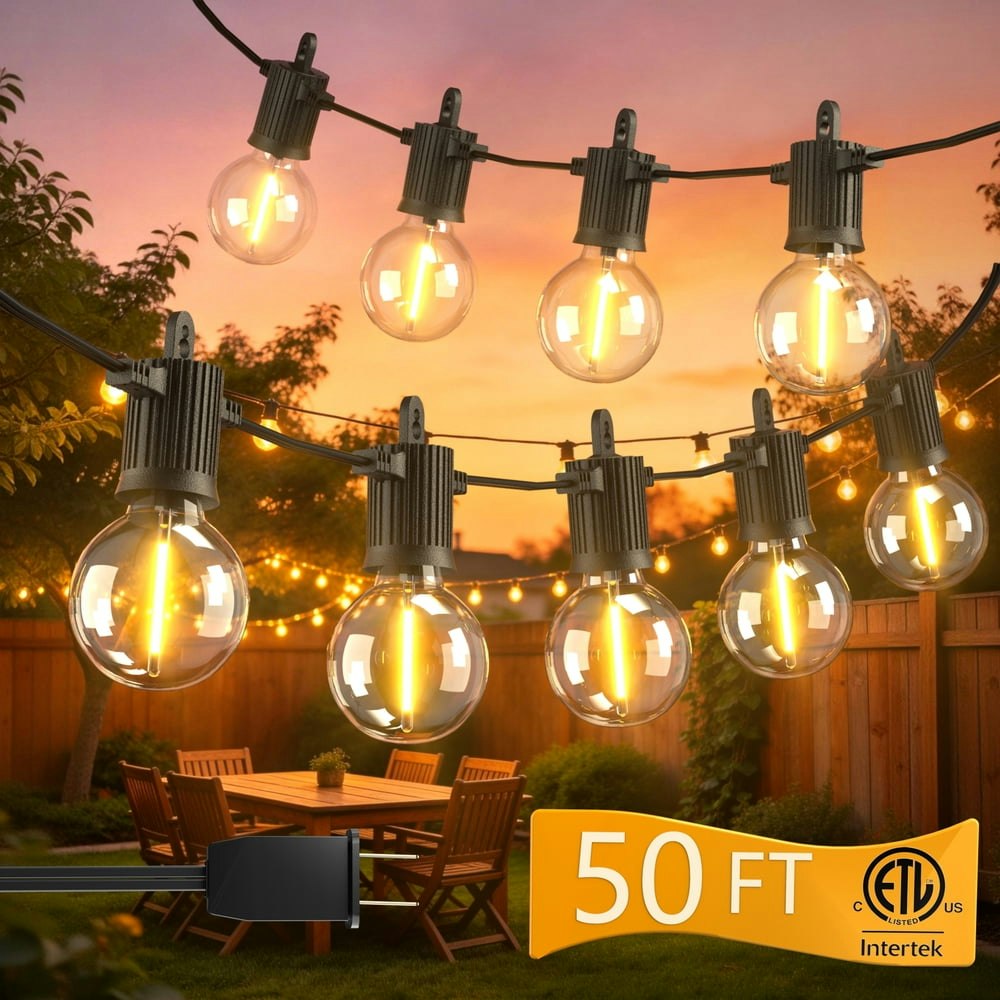 BeatiNeon 50-Foot G40 Outdoor String Lights 25-Bulb Set: $18.16 BeatiNeon 50-Foot G40 Outdoor String Lights 25-Bulb Set: $18.16