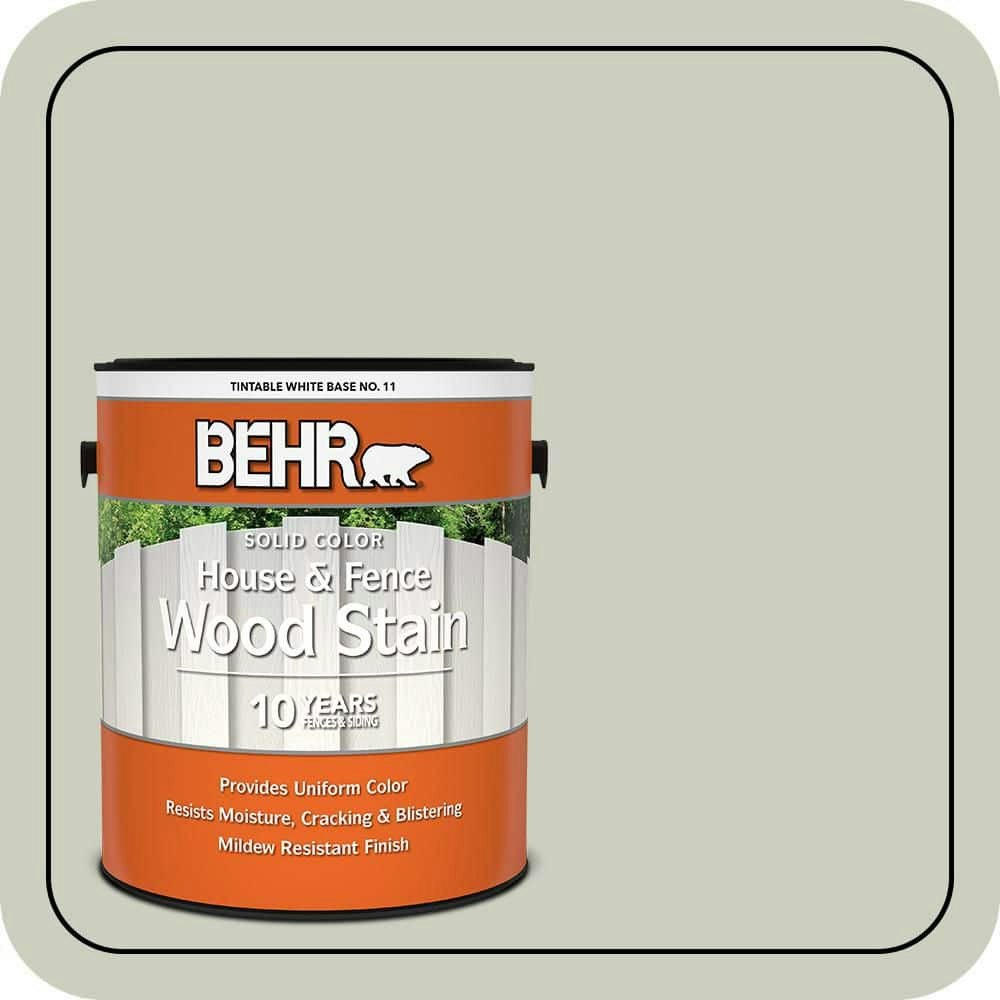 Behr Sliced Cucumber Solid Color Exterior Wood Stain 1-Gallon: $37.98 Behr Sliced Cucumber Solid Color Exterior Wood Stain 1-Gallon: $37.98