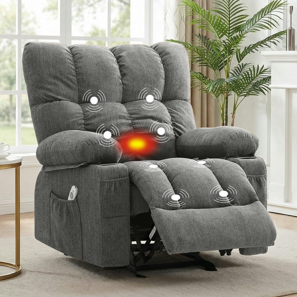 Jonpony Manual Recliner Chair with Heat and Massage: $189.99 Jonpony Manual Recliner Chair with Heat and Massage: $189.99