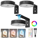 Rechargeable Wireless Magnetic Picture Light 3-Pack for $18.80 + free shipping w/ $35