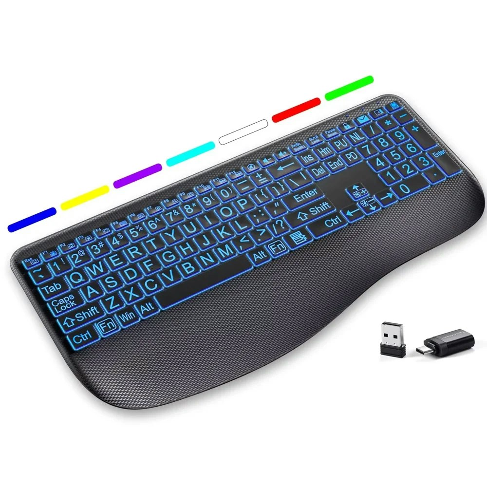 GEAK Large Print Wireless Keyboard: $29.99 GEAK Large Print Wireless Keyboard: $29.99
