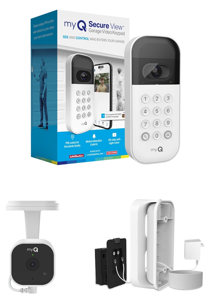 myQ Smart Garage Starter Kit w/ Video Keypad & 2K WiFi Camera: $75