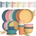 GPED 68-Piece Wheat Straw Dinnerware for $22 + free shipping w/ $35