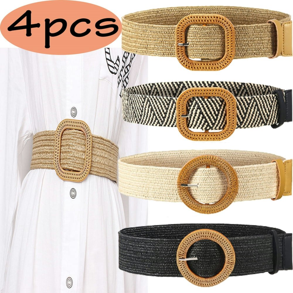 Women's Straw Woven Elastic Waist Belt: $11.99 Women's Straw Woven Elastic Waist Belt: $11.99