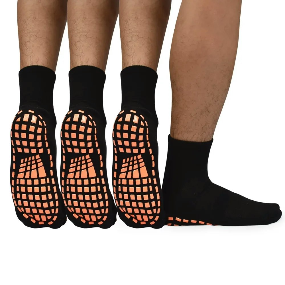 Men's Anti-Skid Yoga and Pilates Socks 3-Pack: $10.99 Men's Anti-Skid Yoga and Pilates Socks 3-Pack: $10.99