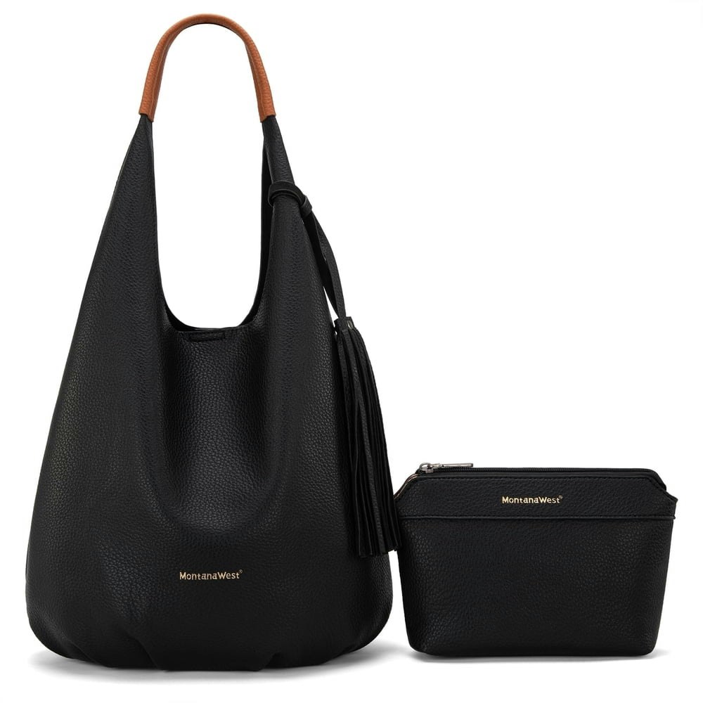 Montana West Women's Slouchy Hobo Bag 2-Piece Set: $26.99