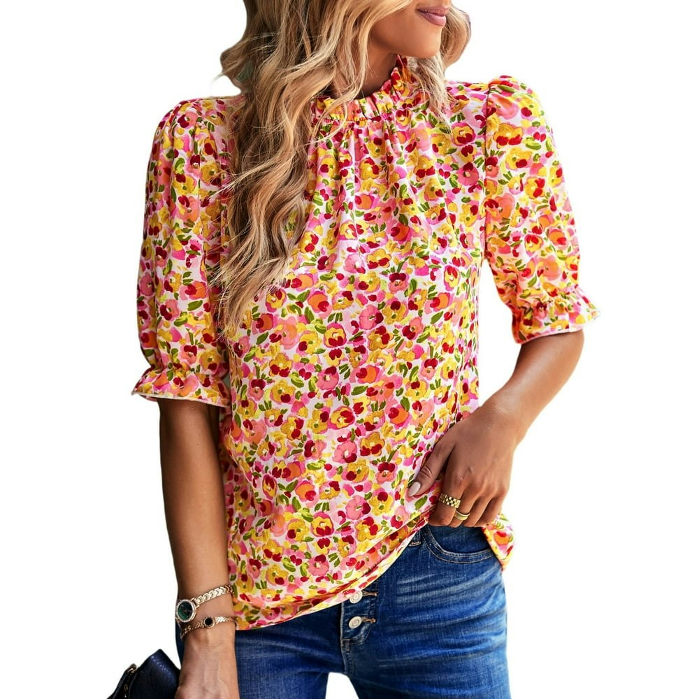 FreshPretty Women's Boho Ruffle Short Sleeve Blouse: $12.99 FreshPretty Women's Boho Ruffle Short Sleeve Blouse: $12.99