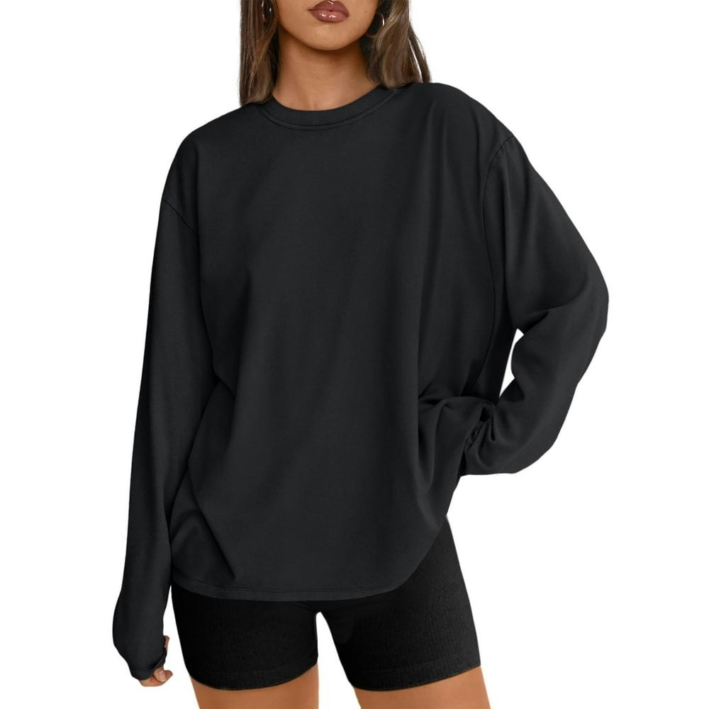 Sunbs Women's Long Sleeve Crewneck T-Shirt: $9.99