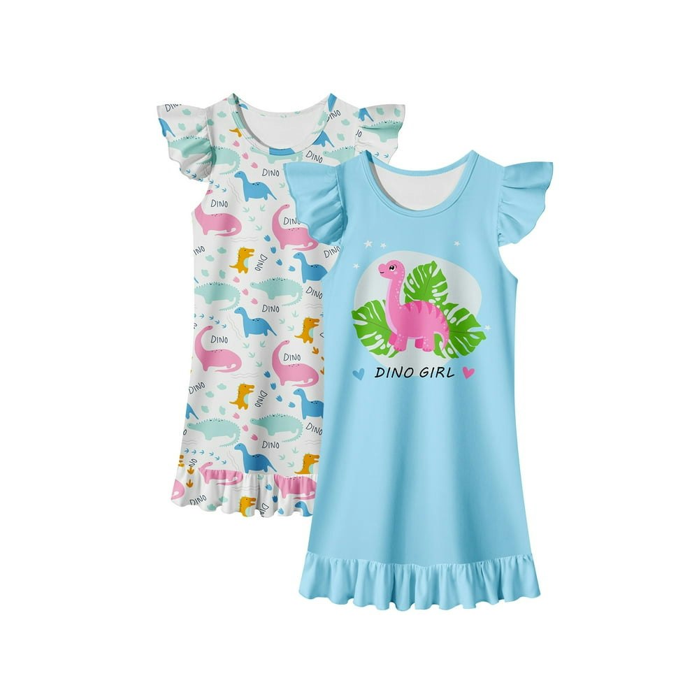 Girls' Flutter Sleeve Pajama Nightgown 2-Pack: $13.89 Girls' Flutter Sleeve Pajama Nightgown 2-Pack: $13.89
