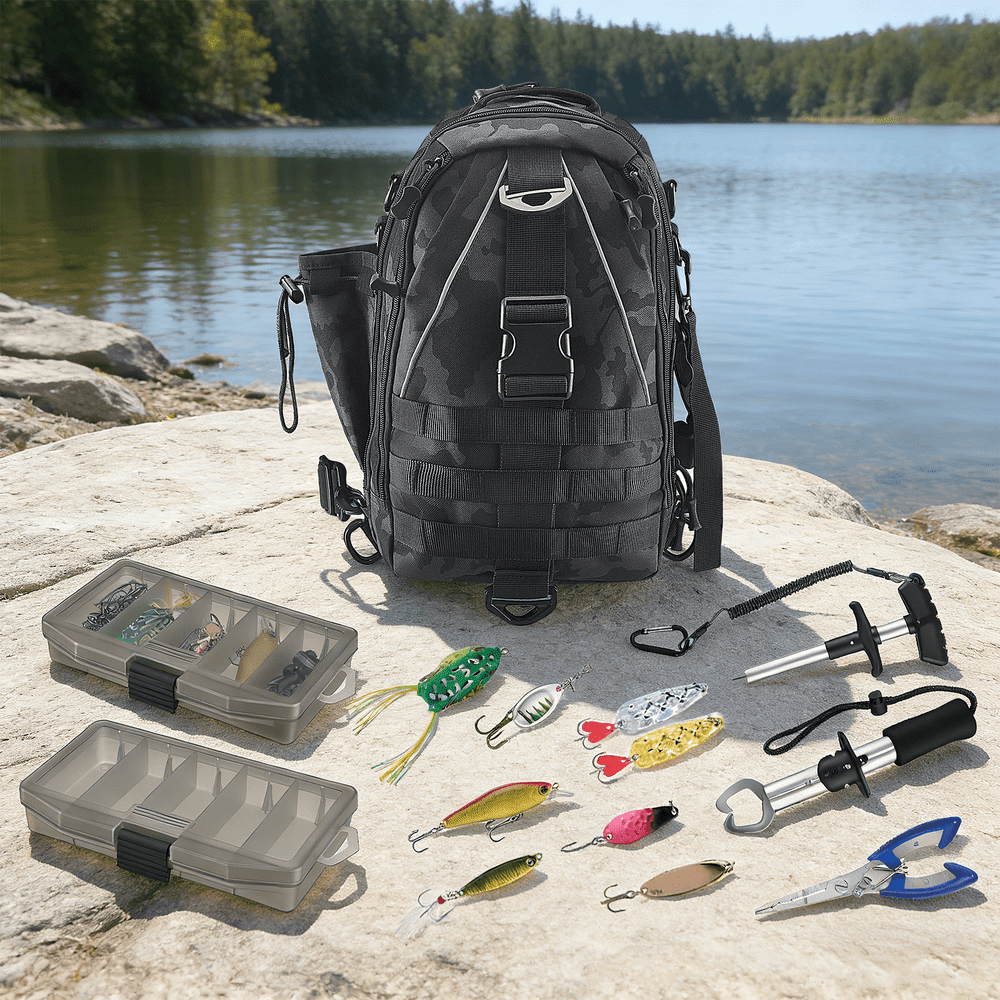 Ytaky Fishing Backpack with 208-Piece Tackle Set: $33.55