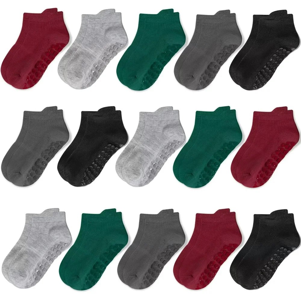 Toddler Non-Slip Grip Socks 15-Pack: $7.28