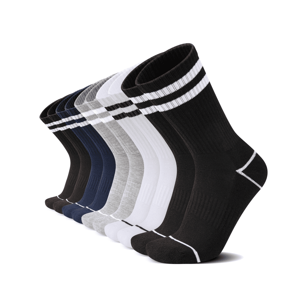 Cooplus Men's Cushioned Athletic Crew Socks 5-Pack: $9.98 Cooplus Men's Cushioned Athletic Crew Socks 5-Pack: $9.98