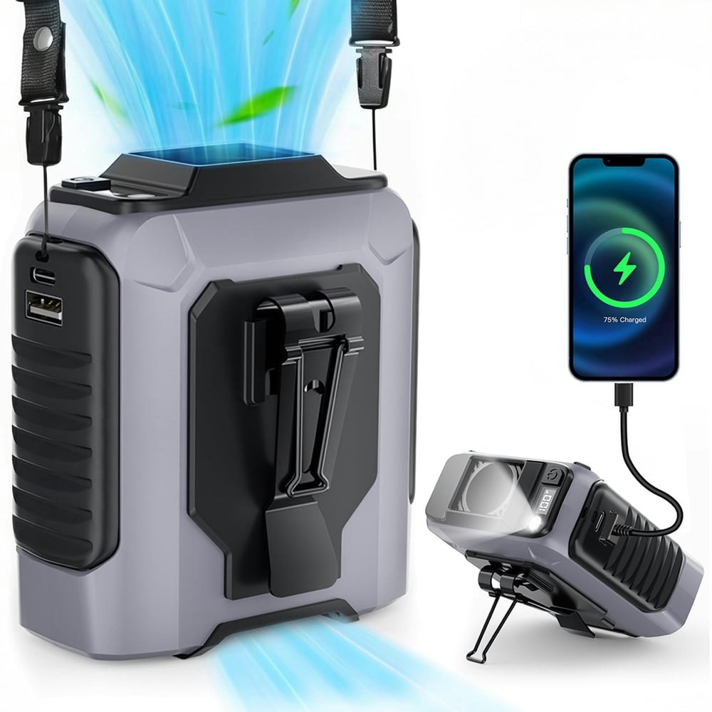 8,000mAh Portable Waist Fan: $19.79 8,000mAh Portable Waist Fan: $19.79