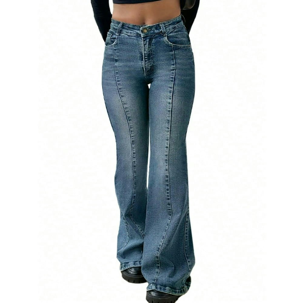Emmiol Women's Mid-High Waist Stretchy Flare Jeans: $35.99 Emmiol Women's Mid-High Waist Stretchy Flare Jeans: $35.99