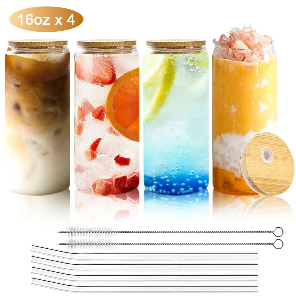 16-oz. Beer Can Glass Cups 4-Pack: $14.38