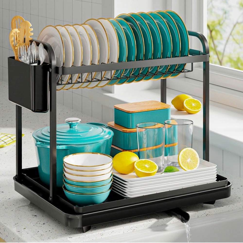 Sakugi 2-Tier Stainless Steel Dish Drying Rack: $19.98 Sakugi 2-Tier Stainless Steel Dish Drying Rack: $19.98