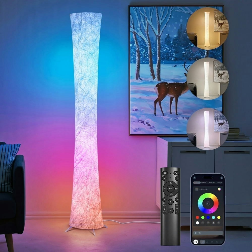 61-inch Smart RGB LED Corner Floor Lamp: $32.95 61-inch Smart RGB LED Corner Floor Lamp: $32.95