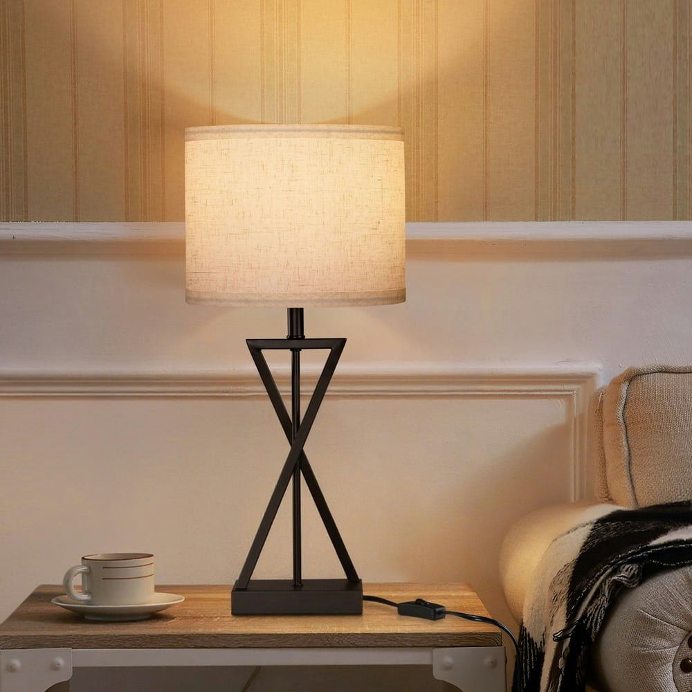Walchoice Minimalist Linen Shade Table Lamp: $30.59 Walchoice Minimalist Linen Shade Table Lamp: $30.59