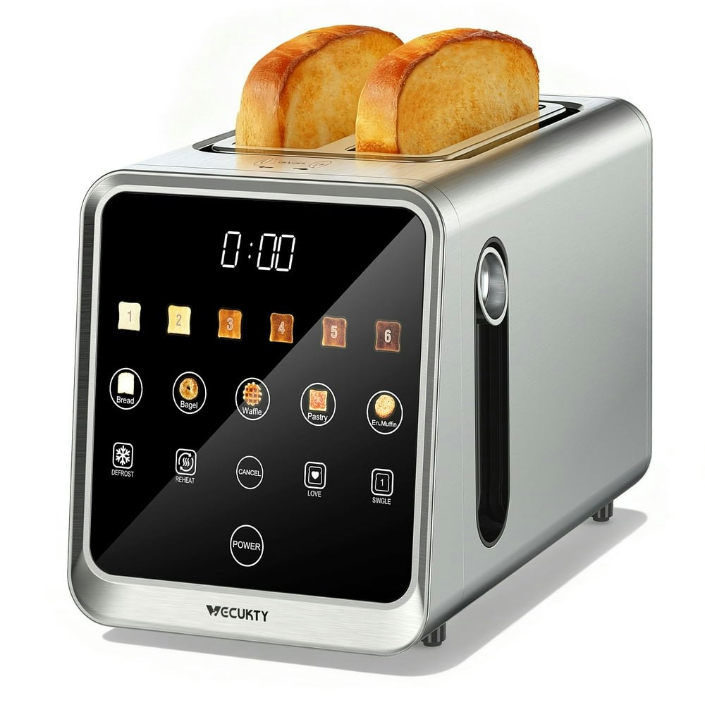 Digital 2-Slice Touchscreen Toaster: $35.89 Digital 2-Slice Touchscreen Toaster: $35.89