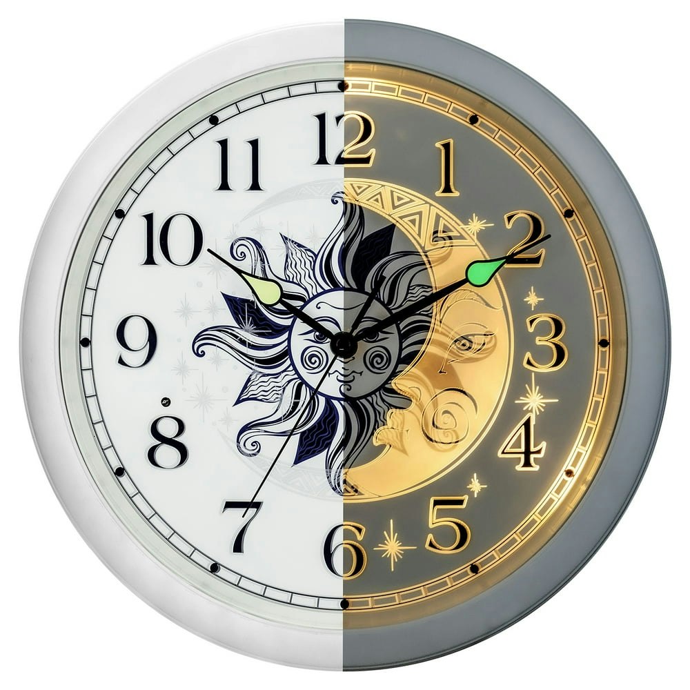13-Inch Night Light Silent Wall Clock: $29.99 13-Inch Night Light Silent Wall Clock: $29.99