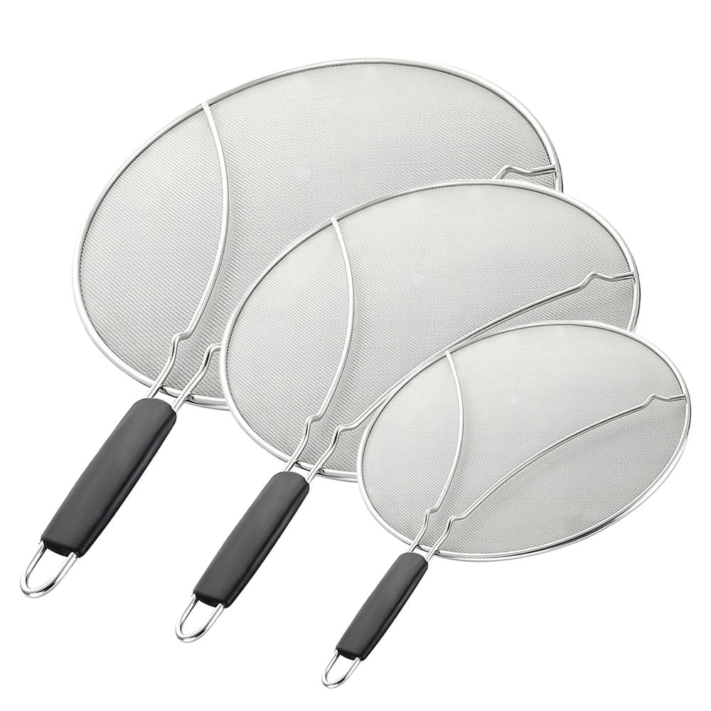Behome Stainless Steel Splatter Screen 3-Pack: $15.99