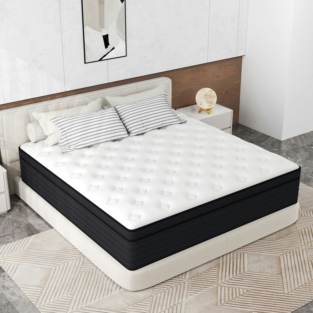 Abunitt 12-inch Queen Memory Foam & Spring Hybrid Mattress: $141.10 Abunitt 12-inch Queen Memory Foam & Spring Hybrid Mattress: $141.10