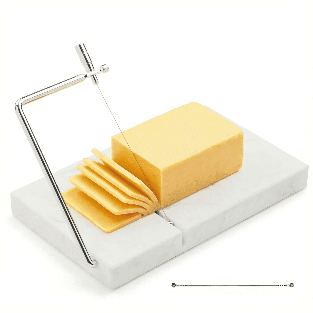 Marble Cheese Slicer Board 5x8-Inch with Extra Wire: $15
