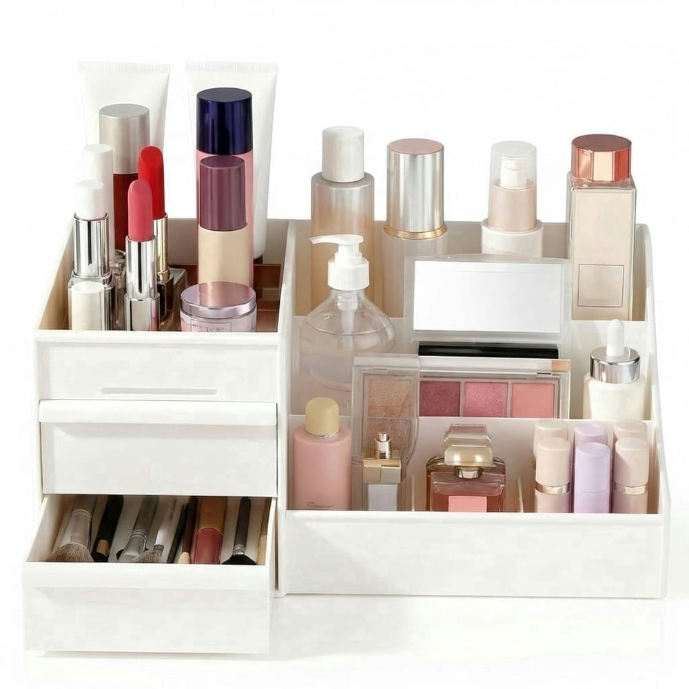 Makeup Organizer with Drawers: $9 Makeup Organizer with Drawers: $9