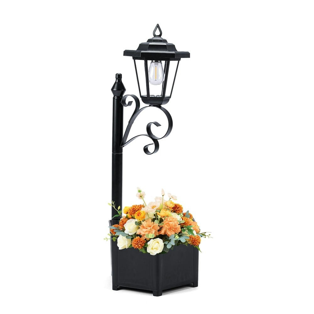 DJGIFI Solar Lamp Post Light with Planter: $19.60 DJGIFI Solar Lamp Post Light with Planter: $19.60