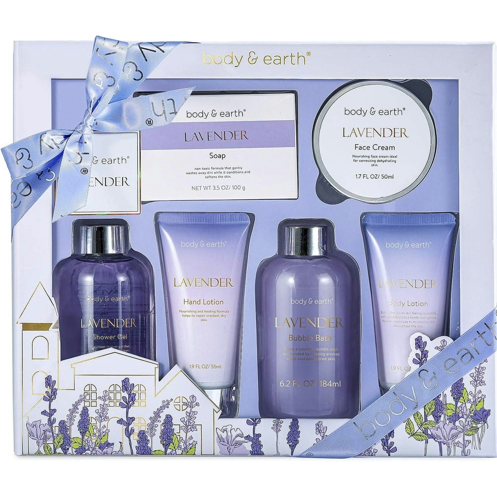 Body & Earth Lavender Spa Gift Set 6-Piece: $16.99 Body & Earth Lavender Spa Gift Set 6-Piece: $16.99