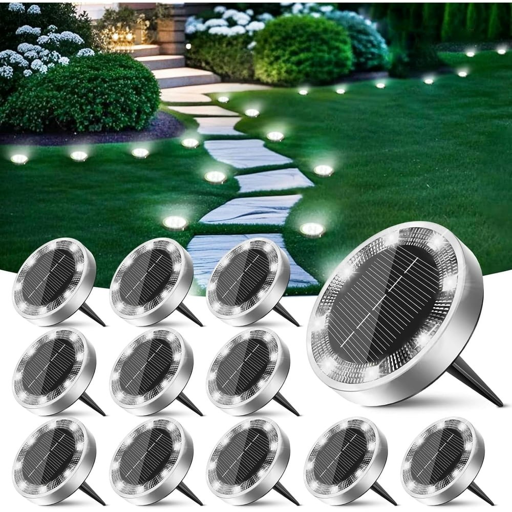 Mini Solar Ground Lights 12-Pack: $29.68 Mini Solar Ground Lights 12-Pack: $29.68