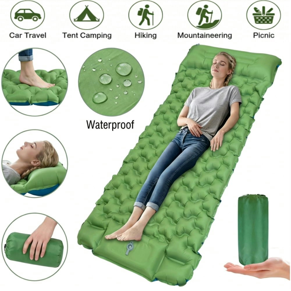 Camping Sleeping Pad with Pillow: $29.99