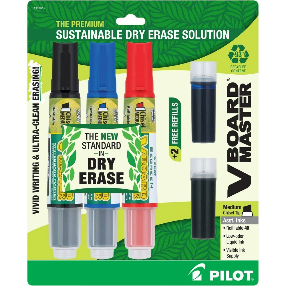 Pilot VBoard Master Chisel Tip Dry Erase Marker 3-Pack: $5.89 Pilot VBoard Master Chisel Tip Dry Erase Marker 3-Pack: $5.89