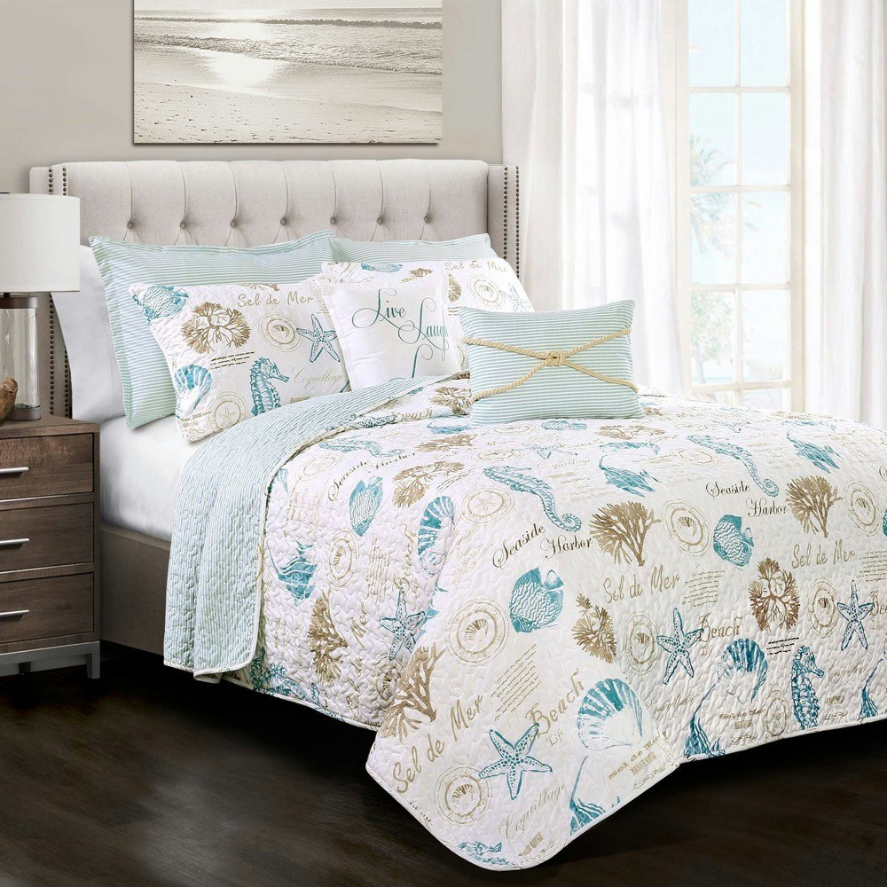 Lush Decor King Harbor Life 7-Piece Reversible Quilt Set: $127.99 Lush Decor King Harbor Life 7-Piece Reversible Quilt Set: $127.99