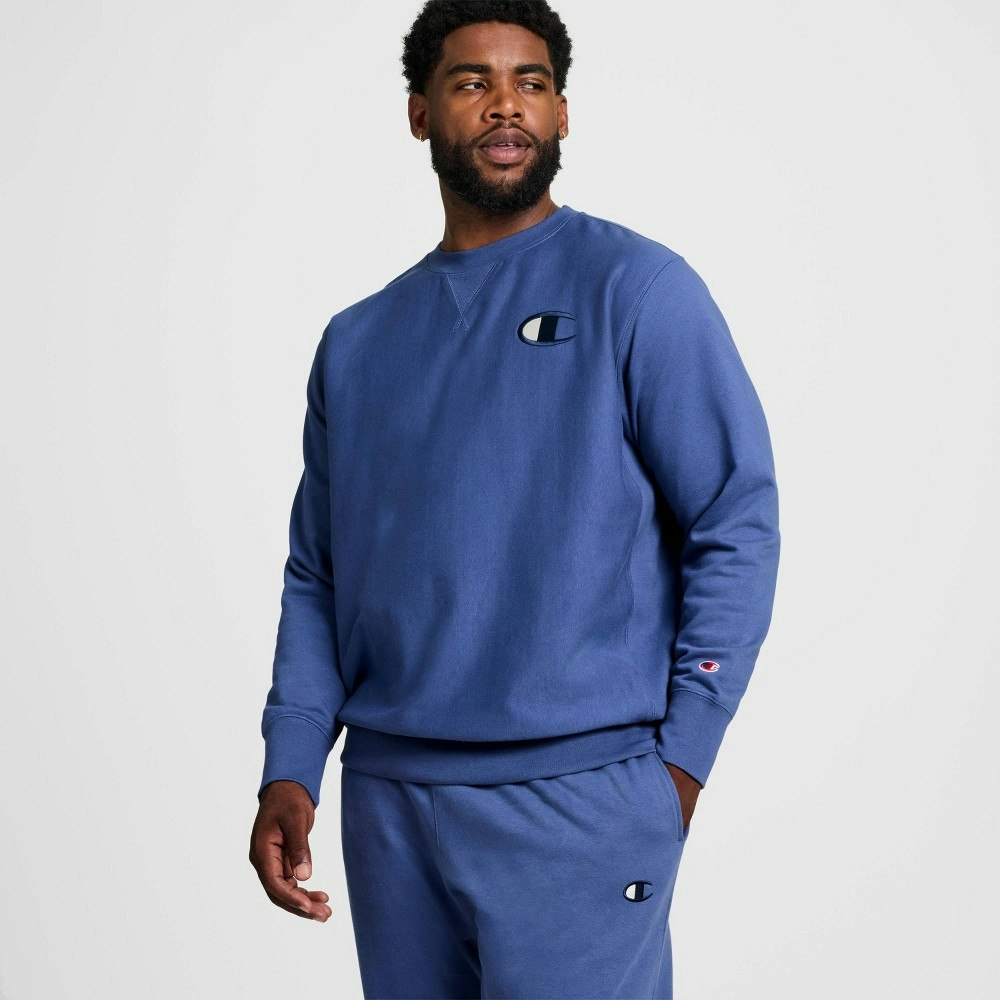 Champion Adult Iconic Embroidered Crewneck Sweatshirt: $30