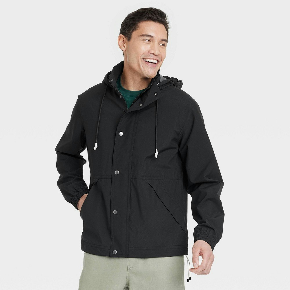 Goodfellow & Co Men's Hooded Rain Coat: $35 Goodfellow & Co Men's Hooded Rain Coat: $35