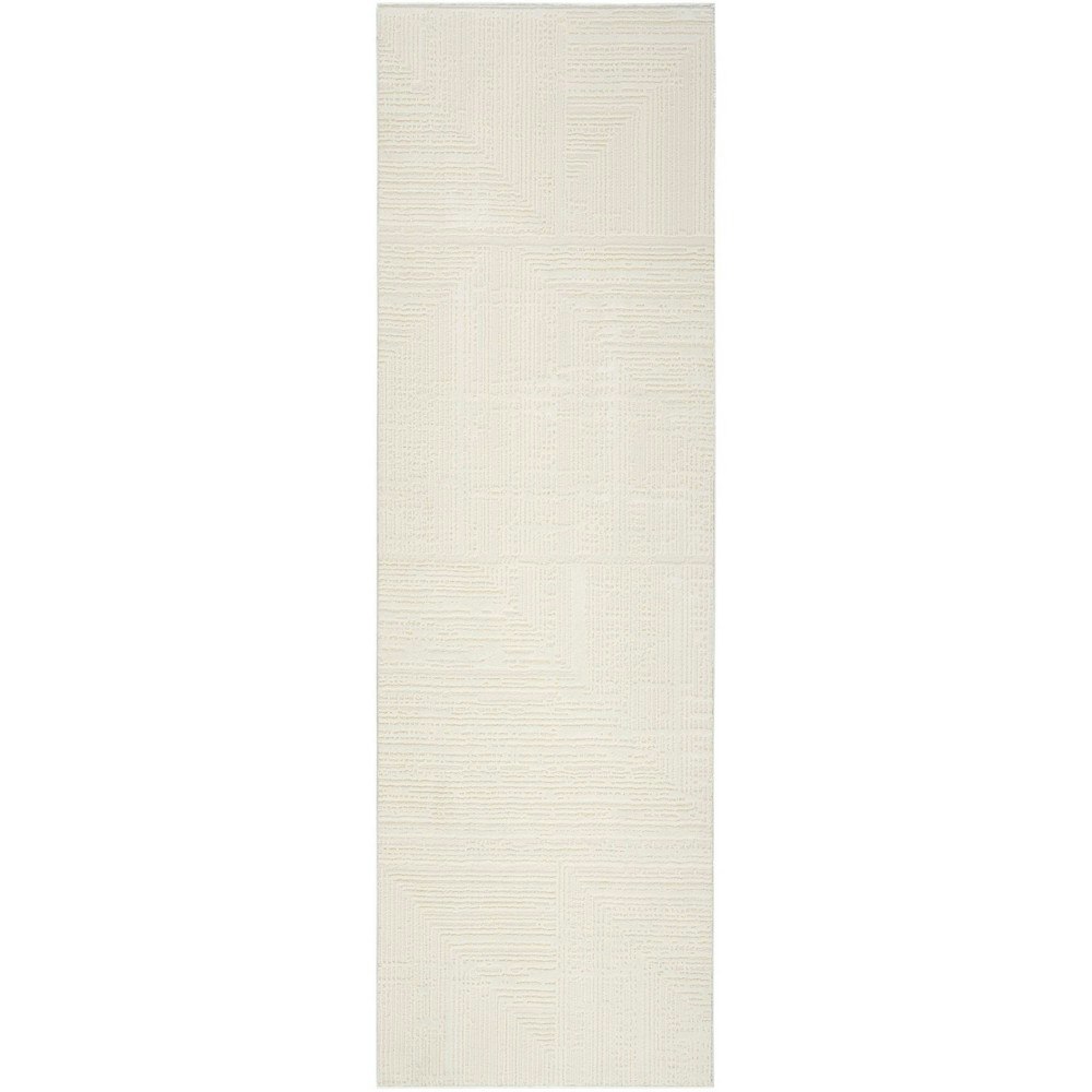 Nourison 2'2"x7'6" Modern Farmhouse Runner Rug: $111.99