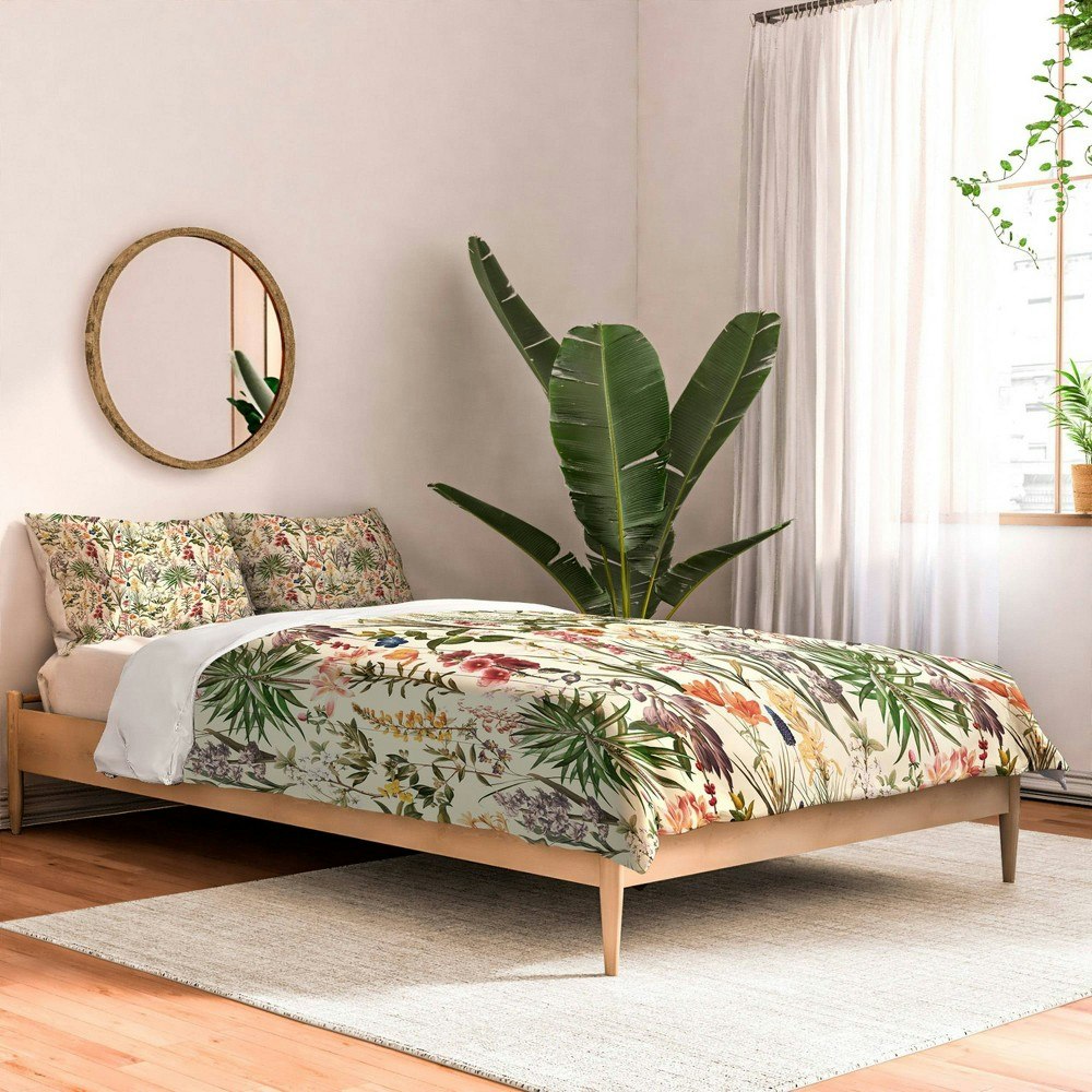 Deny Designs Burcu Korkmazyurek Secret Garden Full/Queen Comforter and Pillow Sham Set: $239.99 Deny Designs Burcu Korkmazyurek Secret Garden Full/Queen Comforter and Pillow Sham Set: $239.99