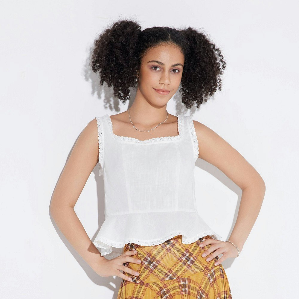Wild Fable Women's Game Day Tie Back Peplum Top 1X: $28 Wild Fable Women's Game Day Tie Back Peplum Top 1X: $28