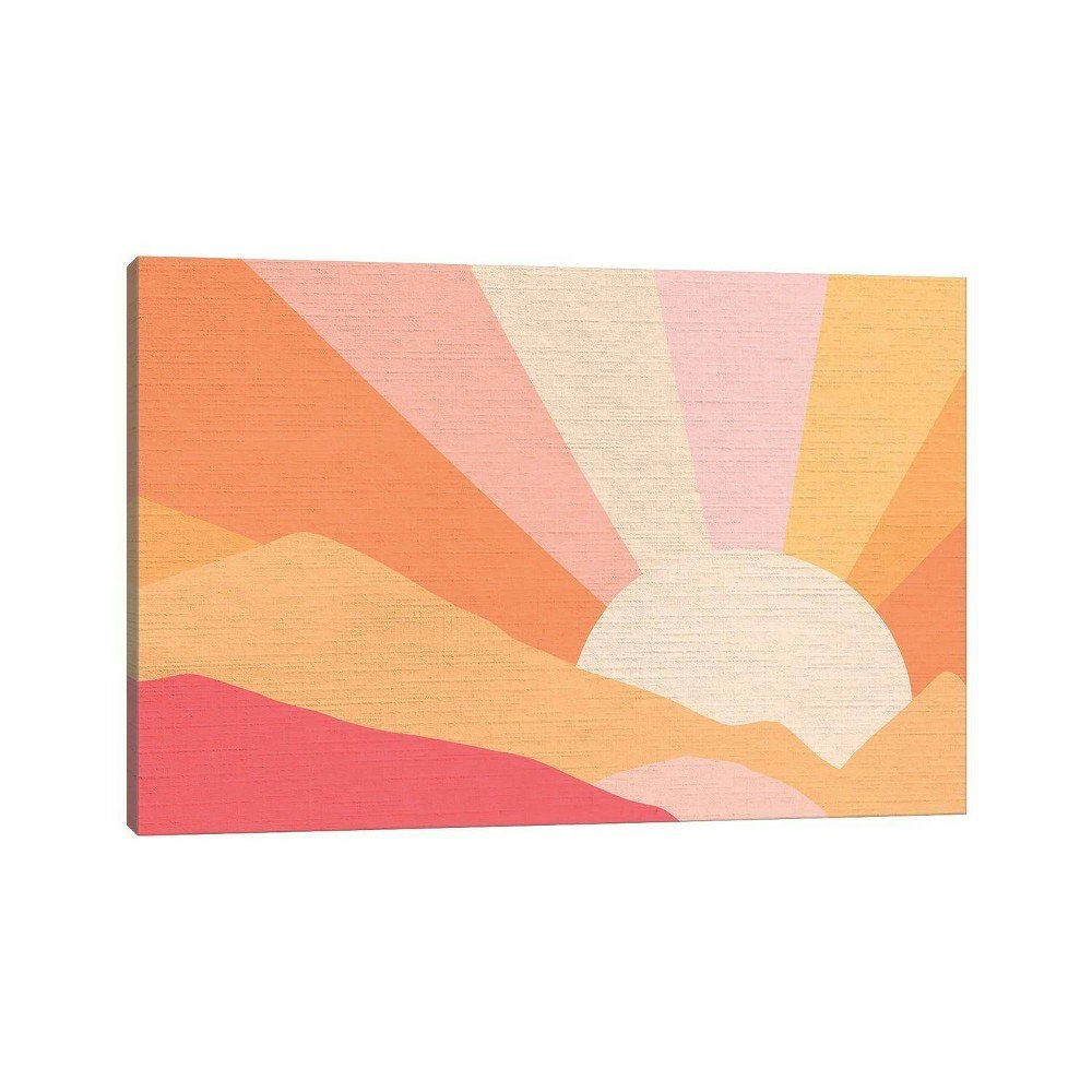 Retro Rainbow Landscape I by Dominique Vari 18x26-inch Canvas Wall Art: $82.99 Retro Rainbow Landscape I by Dominique Vari 18x26-inch Canvas Wall Art: $82.99