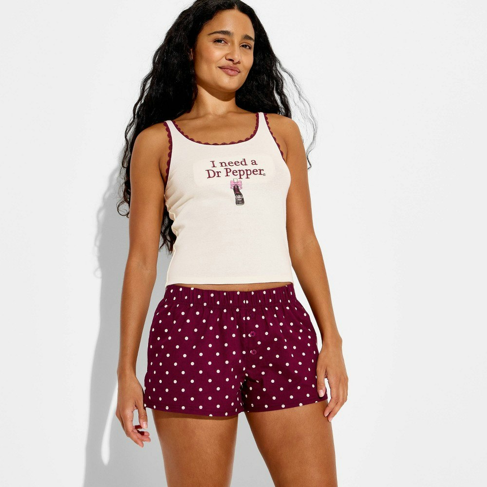 Women's Dr. Pepper Lace Graphic Tank Top: $10 Women's Dr. Pepper Lace Graphic Tank Top: $10