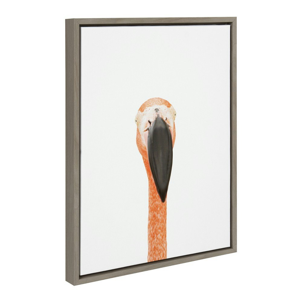 Sylvie Flamingo Portrait 18" x 24" Framed Canvas: $59.99 Sylvie Flamingo Portrait 18" x 24" Framed Canvas: $59.99