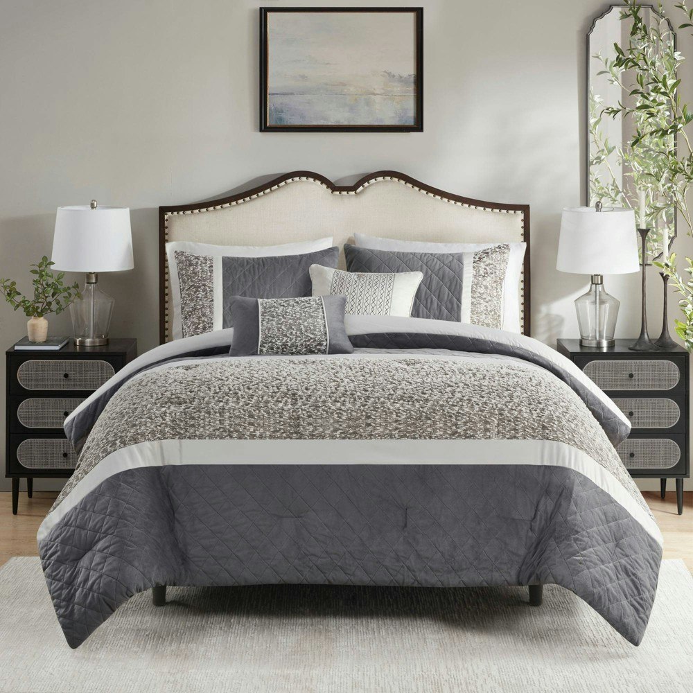 Madison Park Clara 5-Piece King/California King Comforter Set: $80.99 Madison Park Clara 5-Piece King/California King Comforter Set: $80.99